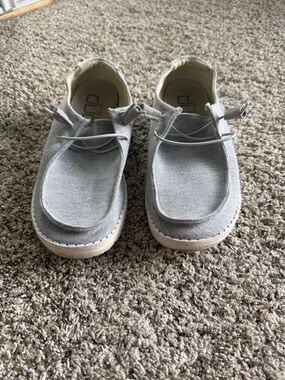 Hey Dude Casual Canvas Shoes - Light Gray